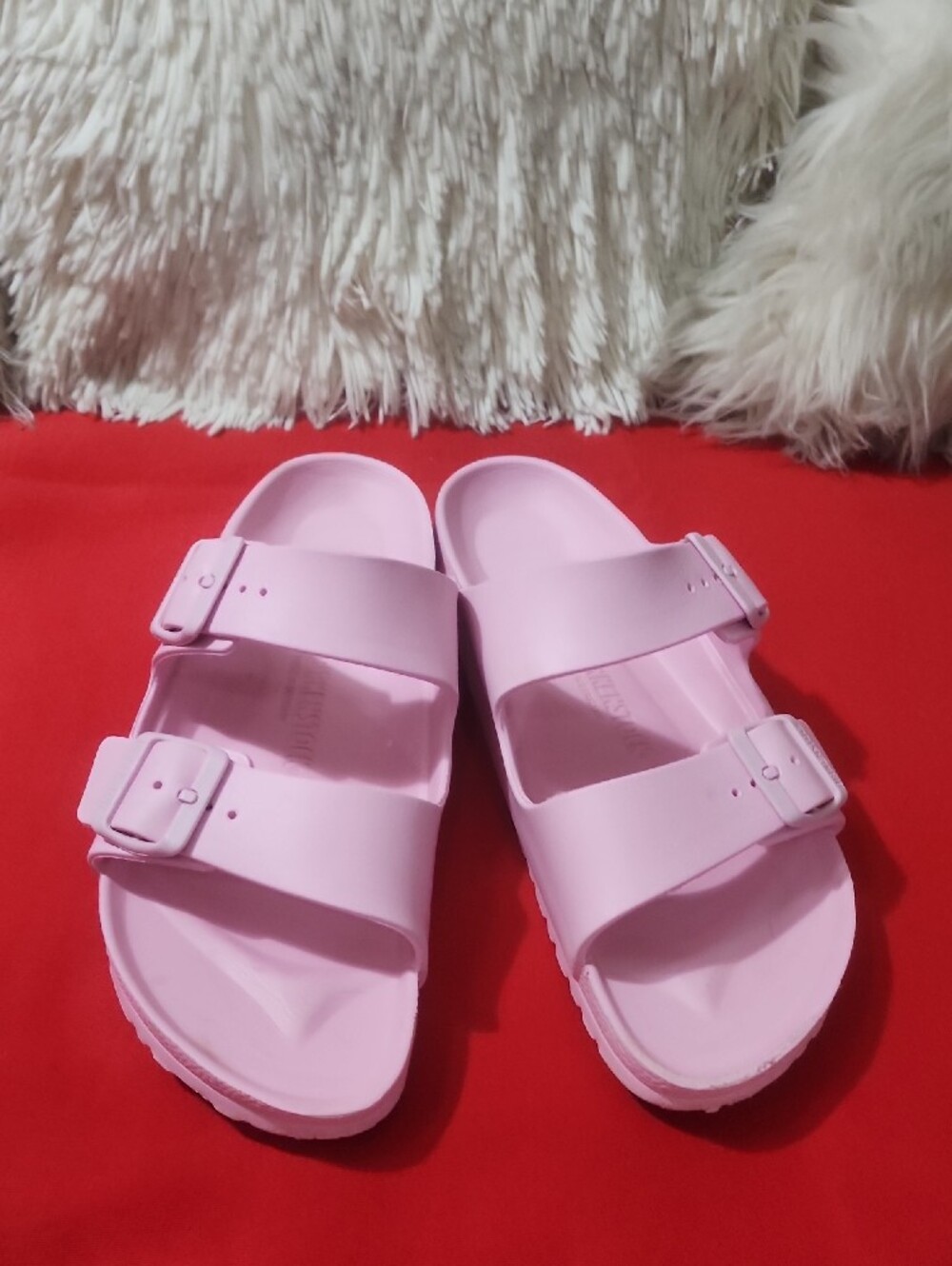 Birkenstock Women's Pink Two-Strap EVA Sandals